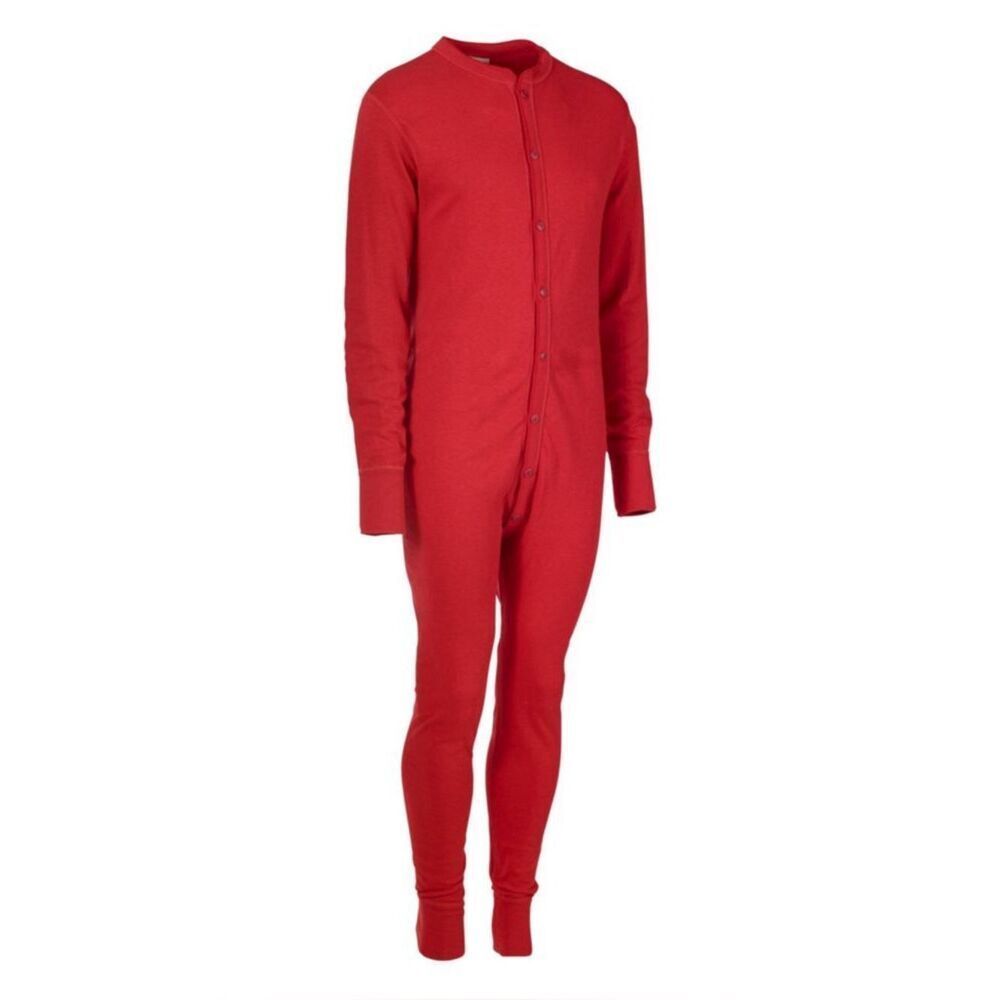 L.L.Bean Women’s One Piece Pyjama Long John Union Suit Small